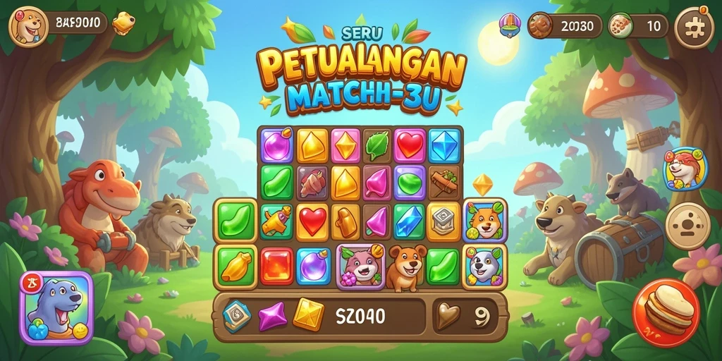 Tampilan gameplay T6 yang menarik dan penuh warna.